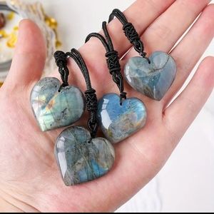 natural labordite necklace